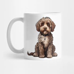 Lagotto Romagnolo Dog Illustration Mug